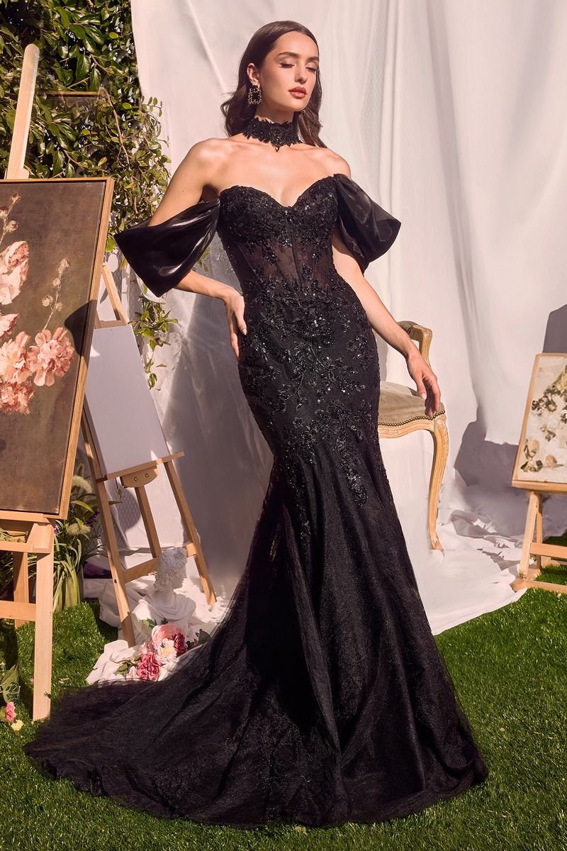 Detachable Wings Mermaid Gown-4