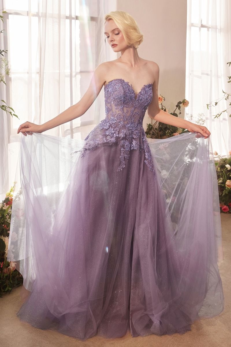 Strapless A-Line Dress & Removable Sleeves-2