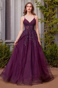 A-Line Lace & Tulle Gown-1