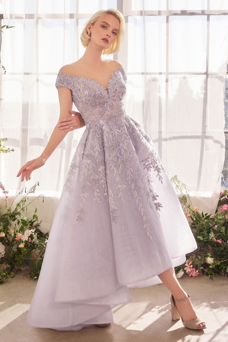 Lavender Story Highlow Hem Gown-2