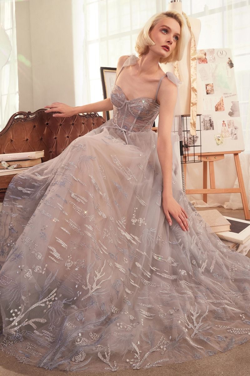 Under The Sea Embroidery Gown-0
