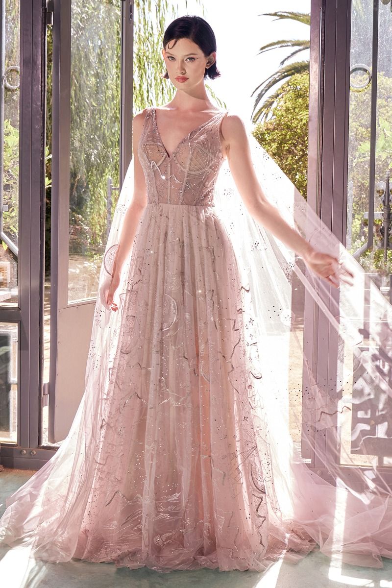 Sun Moon And The Stars Embroidery Gown-2