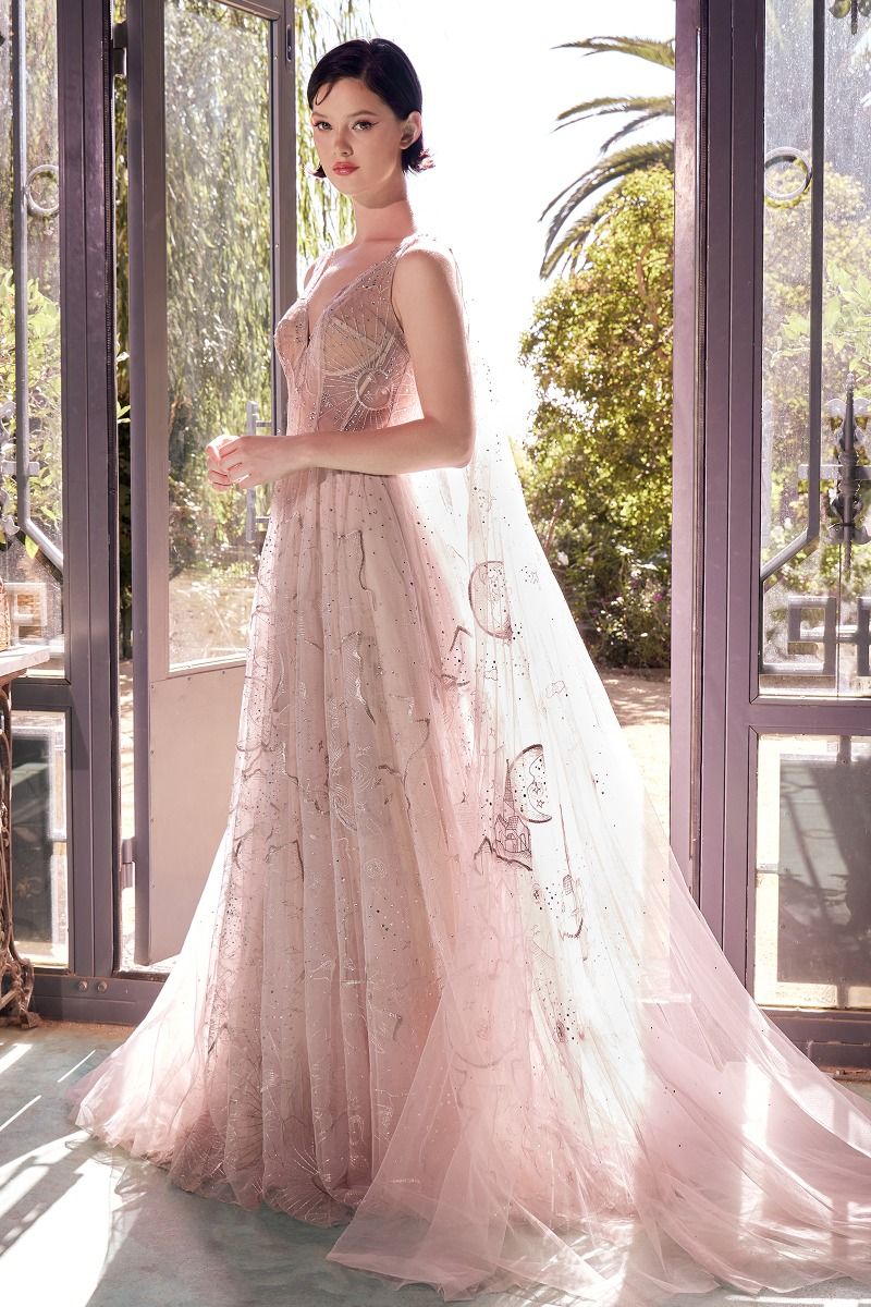 Sun Moon And The Stars Embroidery Gown-3