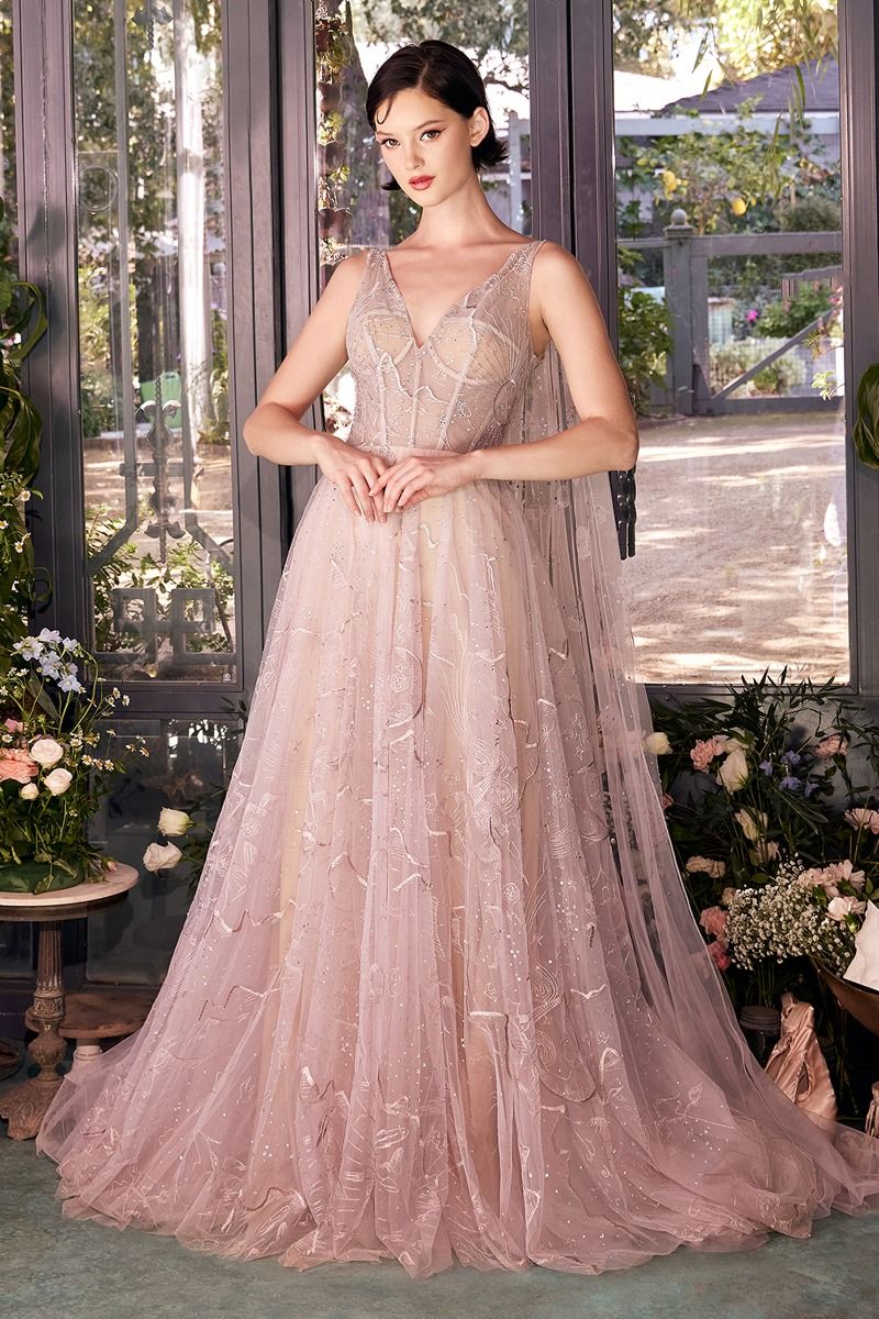 Sun Moon And The Stars Embroidery Gown-0