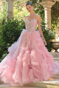 Layered Soft Tulle With Glitter-0