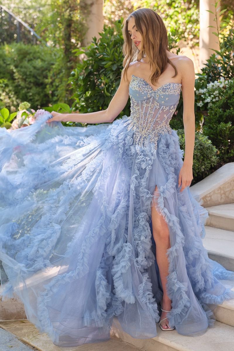 Layered Soft Tulle With Glitter-4