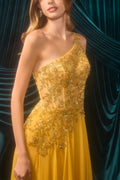 Floral Lace Chiffon Evening Gown-0