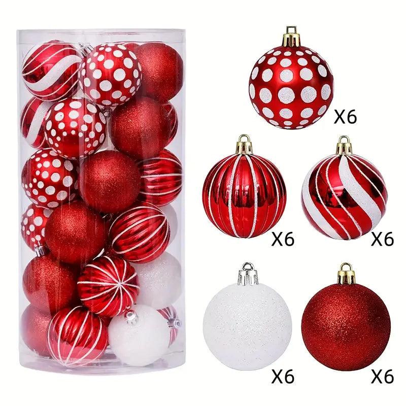 Radiant Red: 30 Exquisite Christmas Ball Ornaments for Your Tree