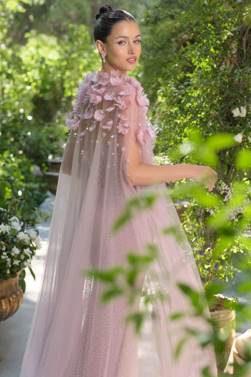 Morgan Feathered Cape-3