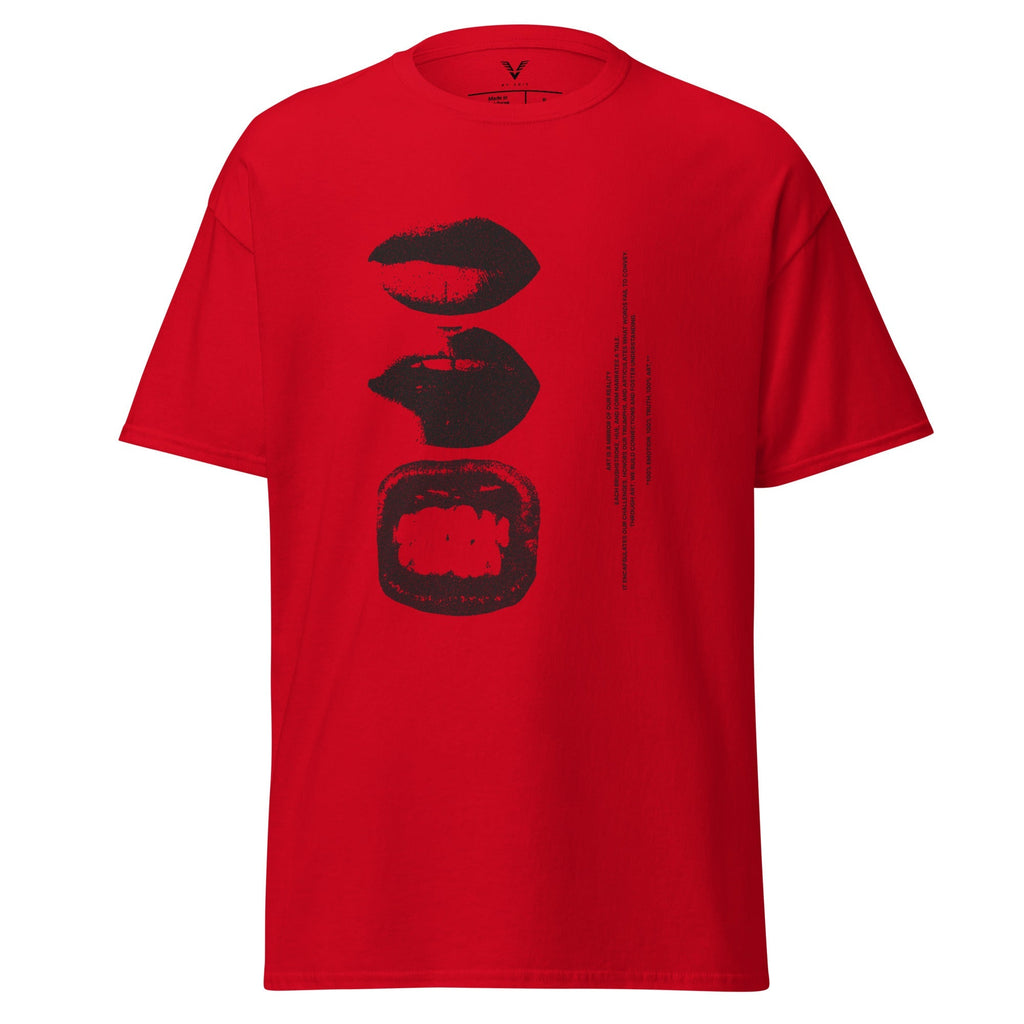 Abstract Lips Graphic T-Shirt
