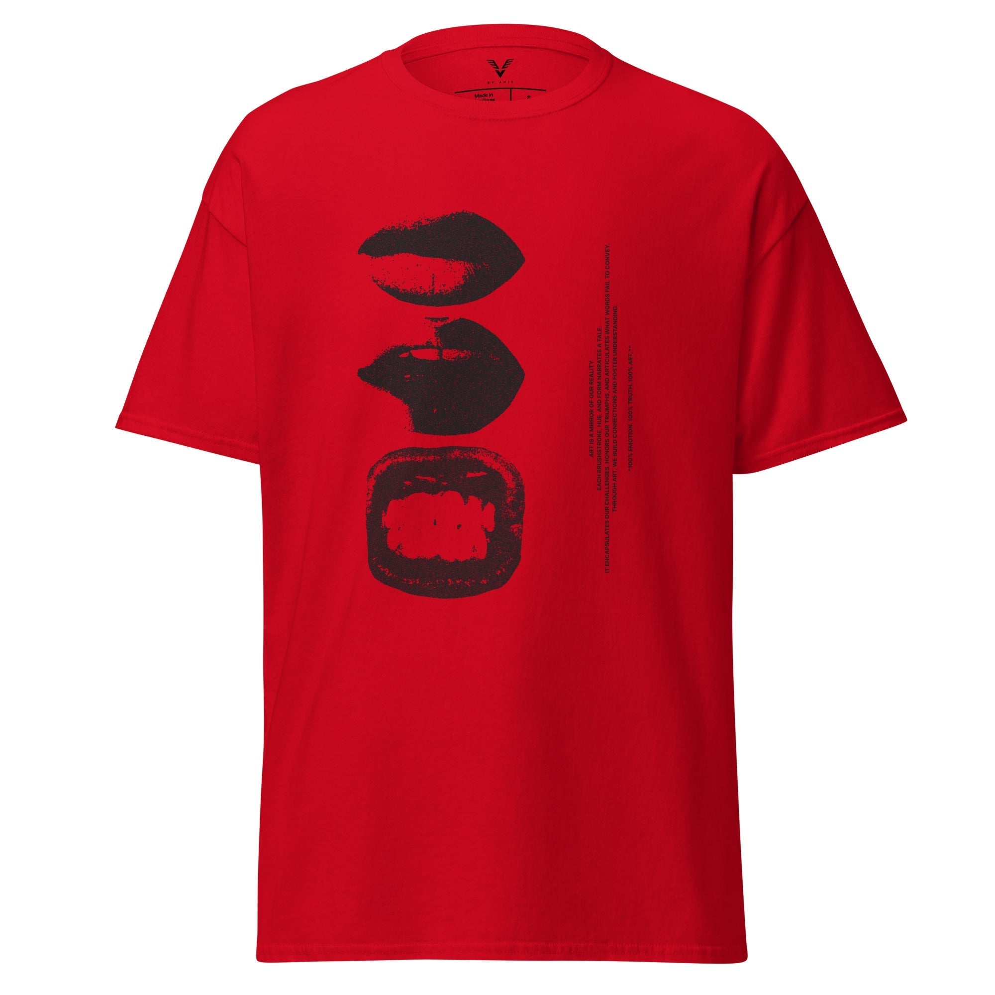 Abstract Lips Graphic T-Shirt
