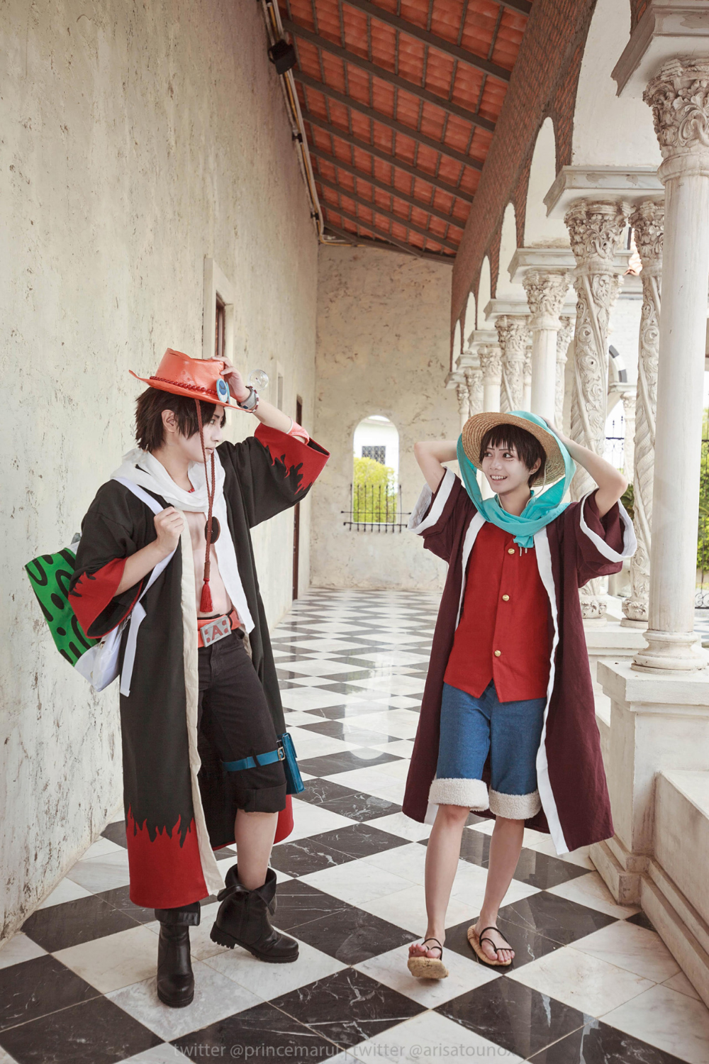 One Piece Portgas D. Ace Alabasta Cosplay Outfit-4