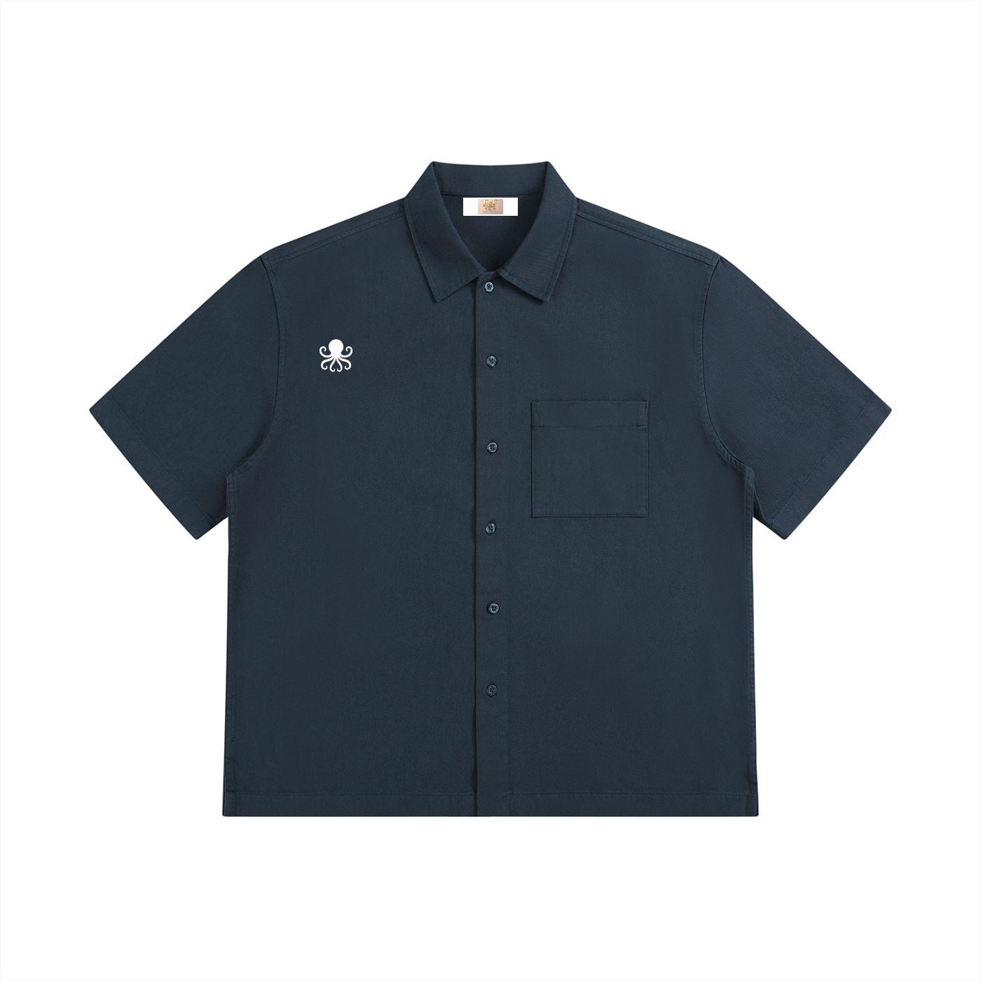 Unisex Boxy Patch Pocket Short Sleeve Shirt