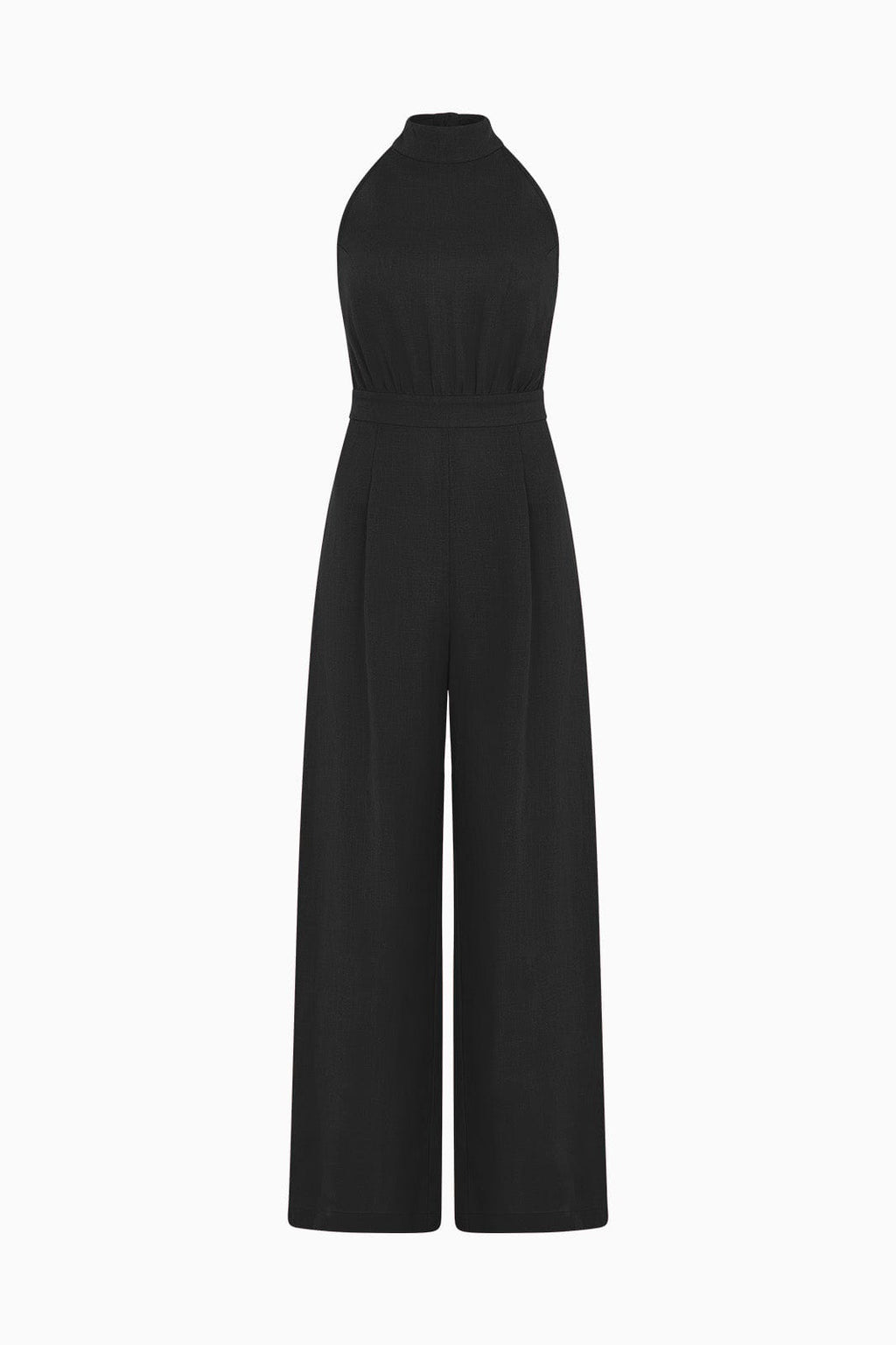 The Sofia Halterneck Jumpsuit in black