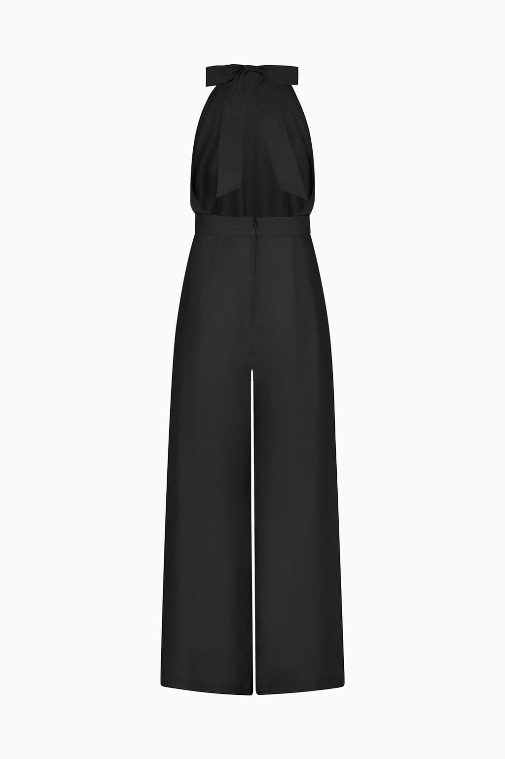 The Sofia Halterneck Jumpsuit in black