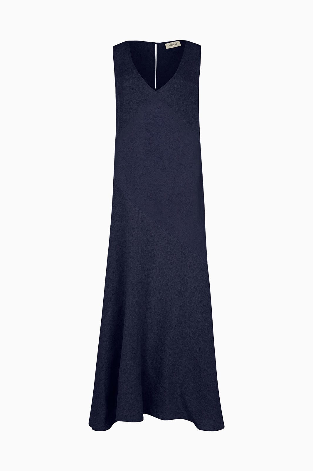 The Athena Maxi Dress in navy blue