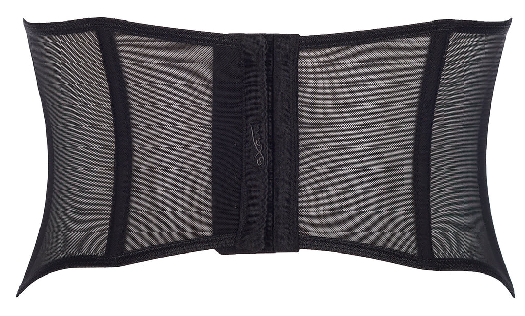 Sheer Lace-Up Waist Cincher Axami Peanut Tarte-3