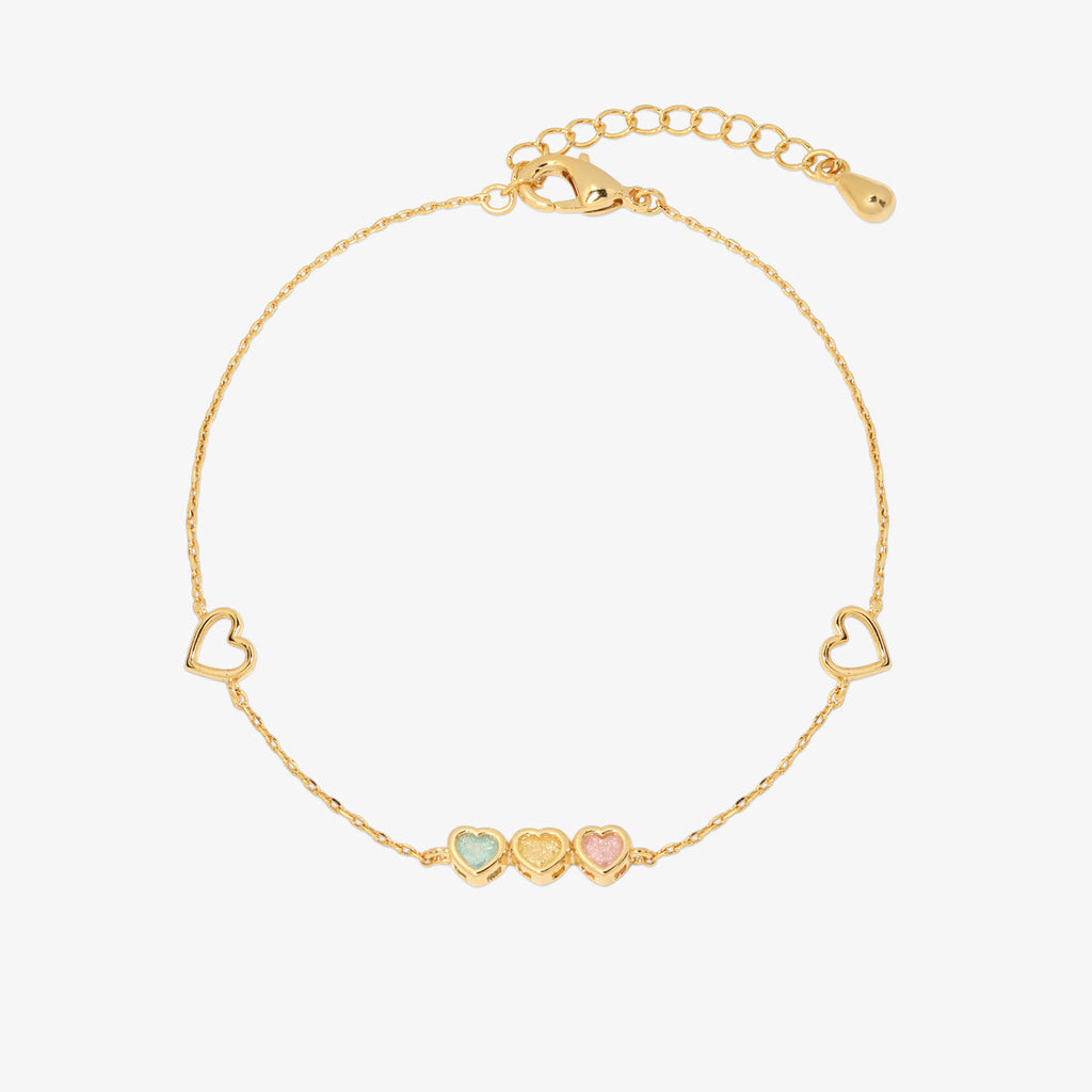 Triple heart bracelet