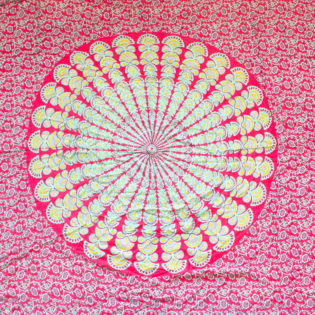 Teal Purple Mandala Sarongs