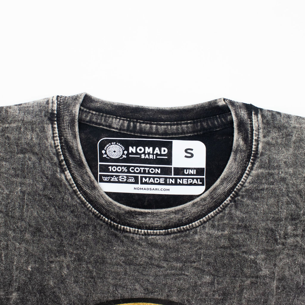 ノマド・サリー ウォッシュドコットンTシャツ - レベル - チャコール - S