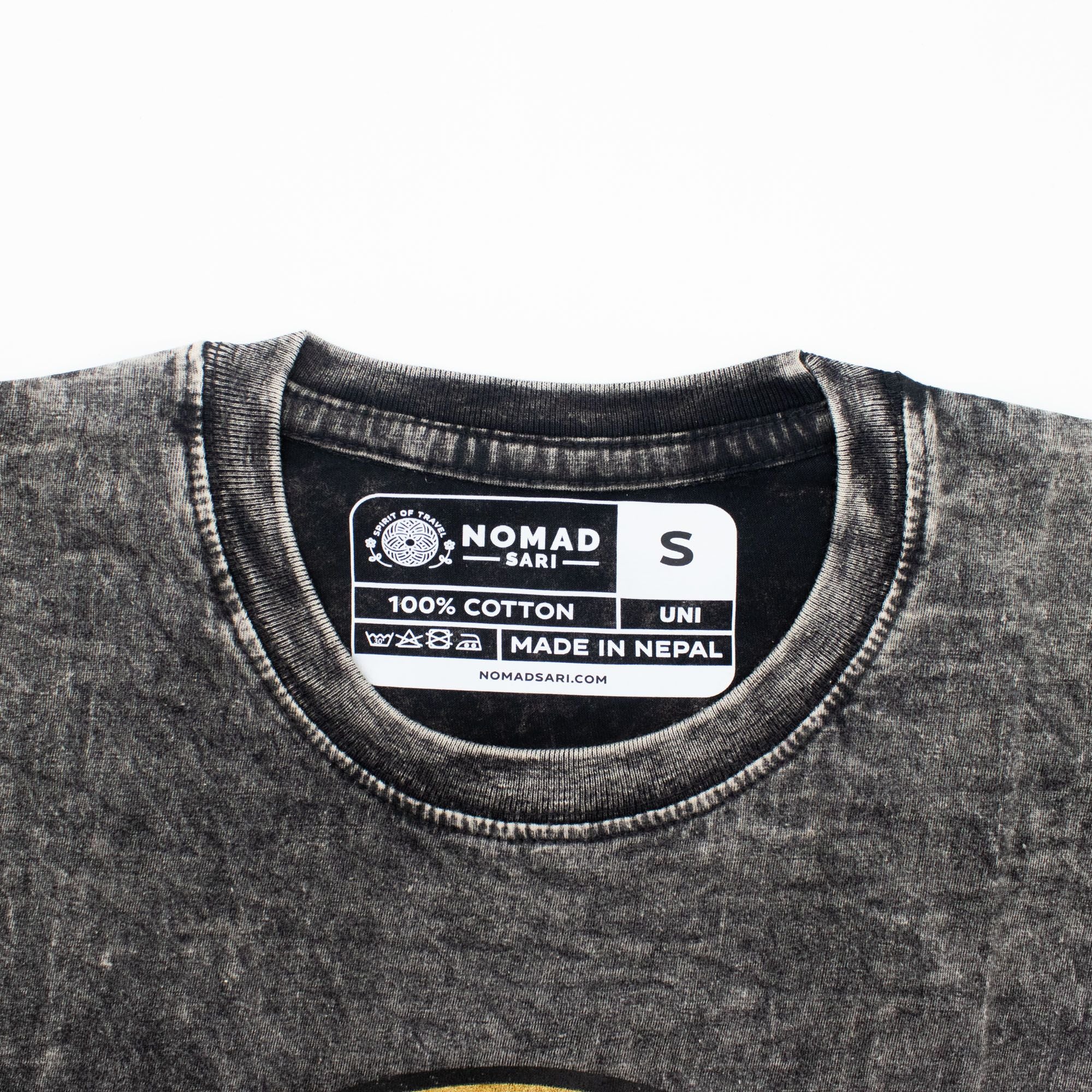 ノマド・サリー ウォッシュドコットンTシャツ - レベル - チャコール - S