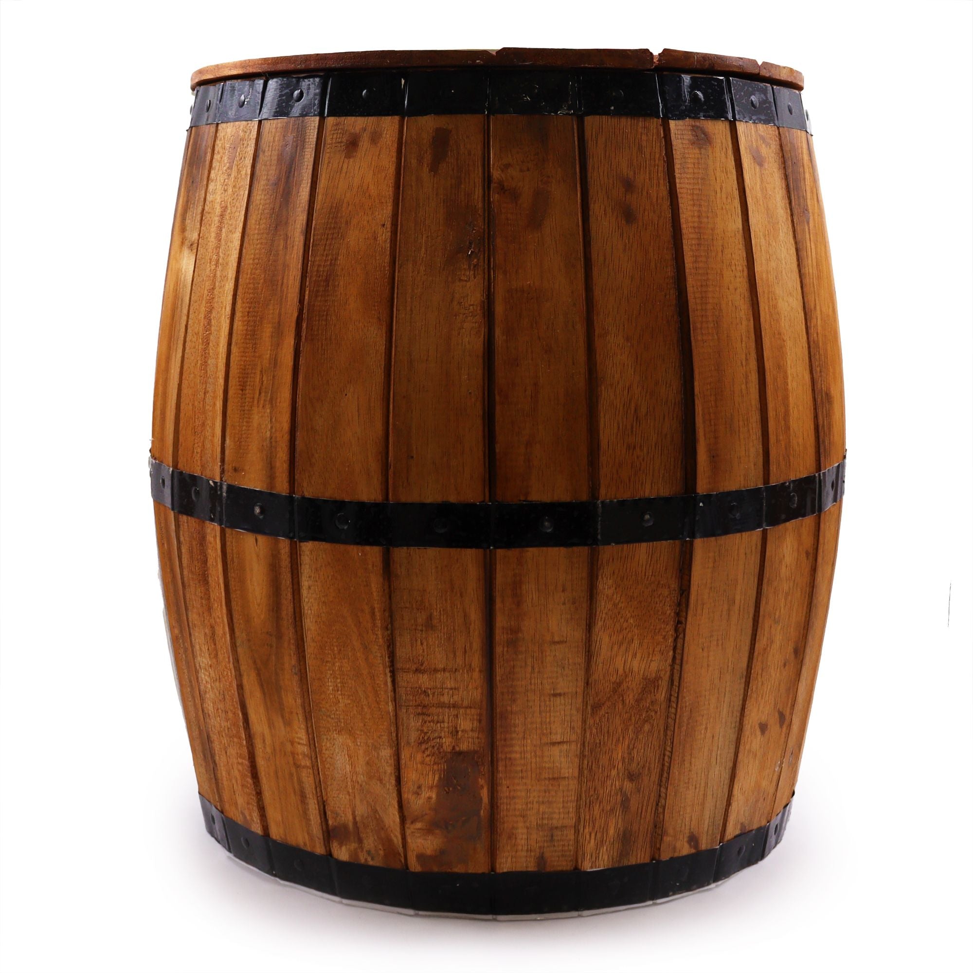 Beer Barrel Stool & Parasol Stand – Natural Wood 38 x 32 cm
