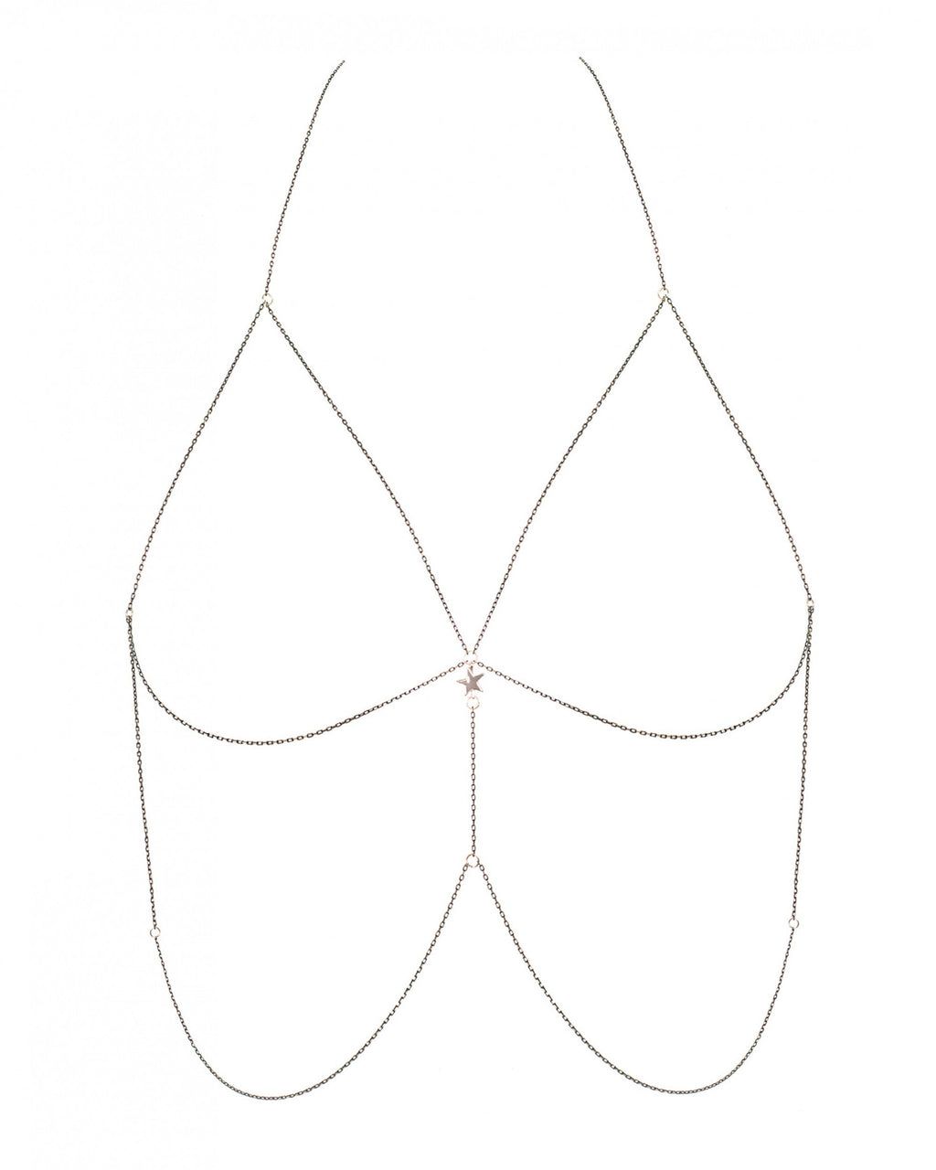 Gold Bikini Body Chain Obsessive Bijou-2