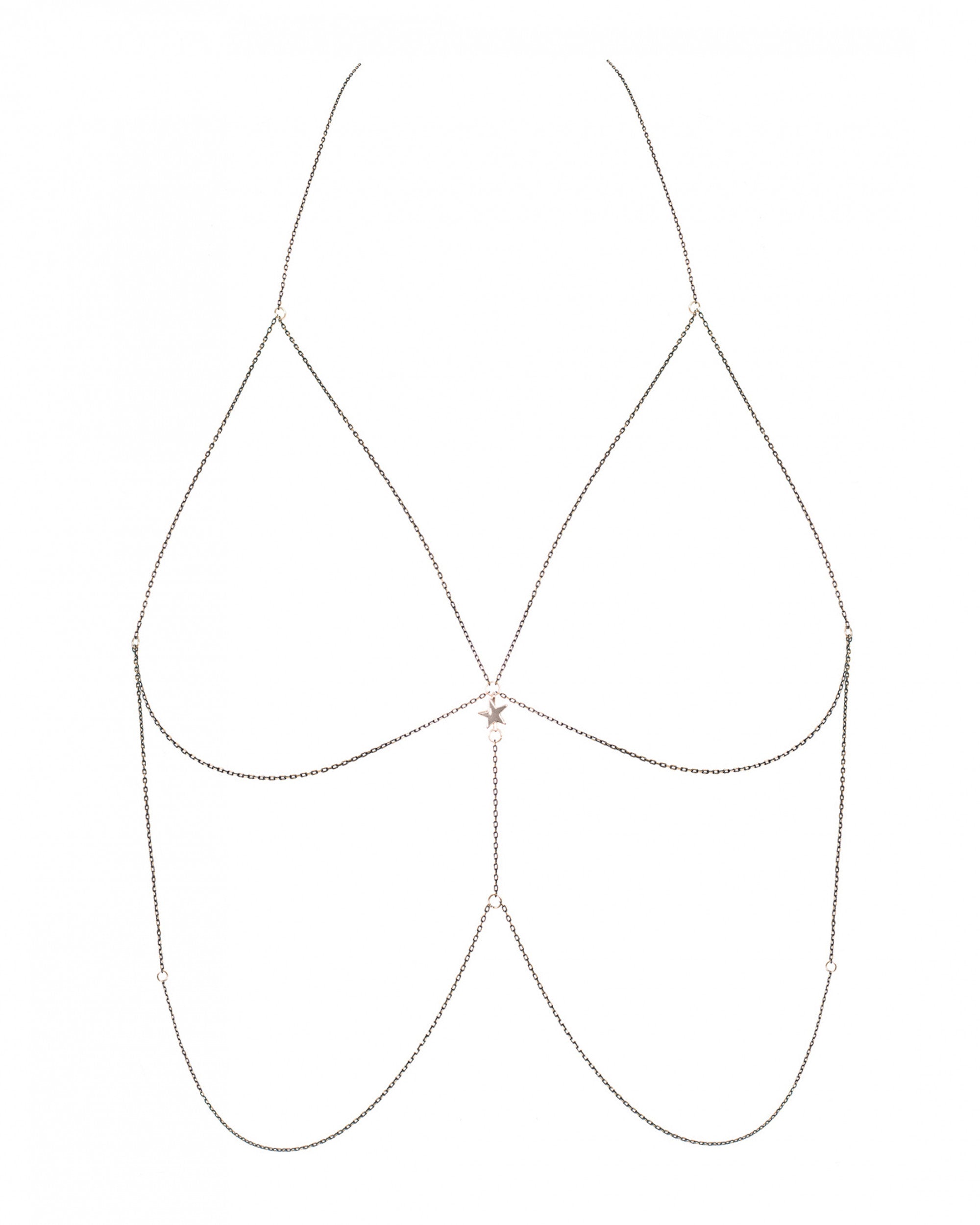 Gold Bikini Body Chain Obsessive Bijou-2