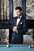 "Vermont" Midnight Blue Tuxedo Jacket-5