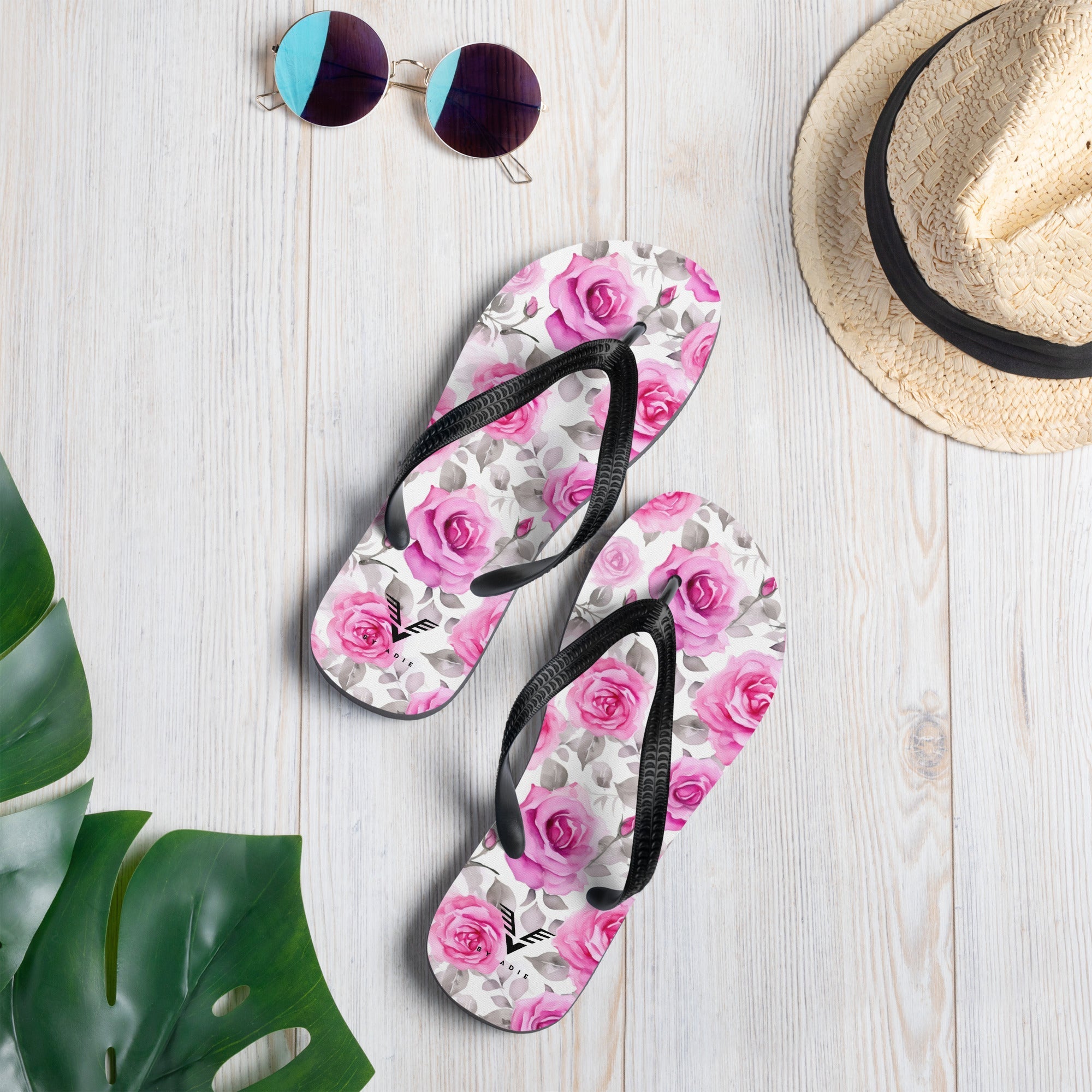 Blush Rose Luxe Flip Flops