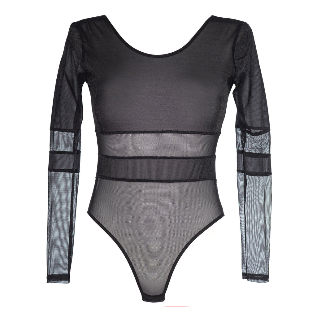 Axami Miami Vibe Sheer Shimmer Mesh Teddy-2