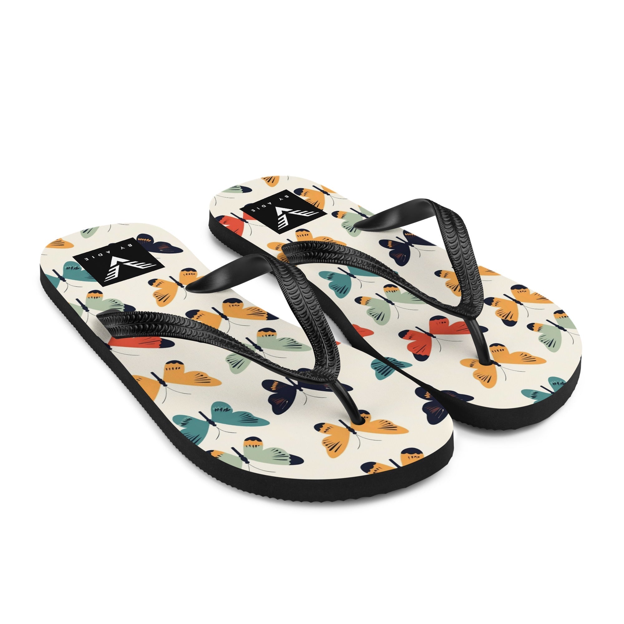 Boho Butterfly Flip Flops