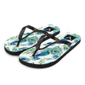 Boho Peacock Flip Flops