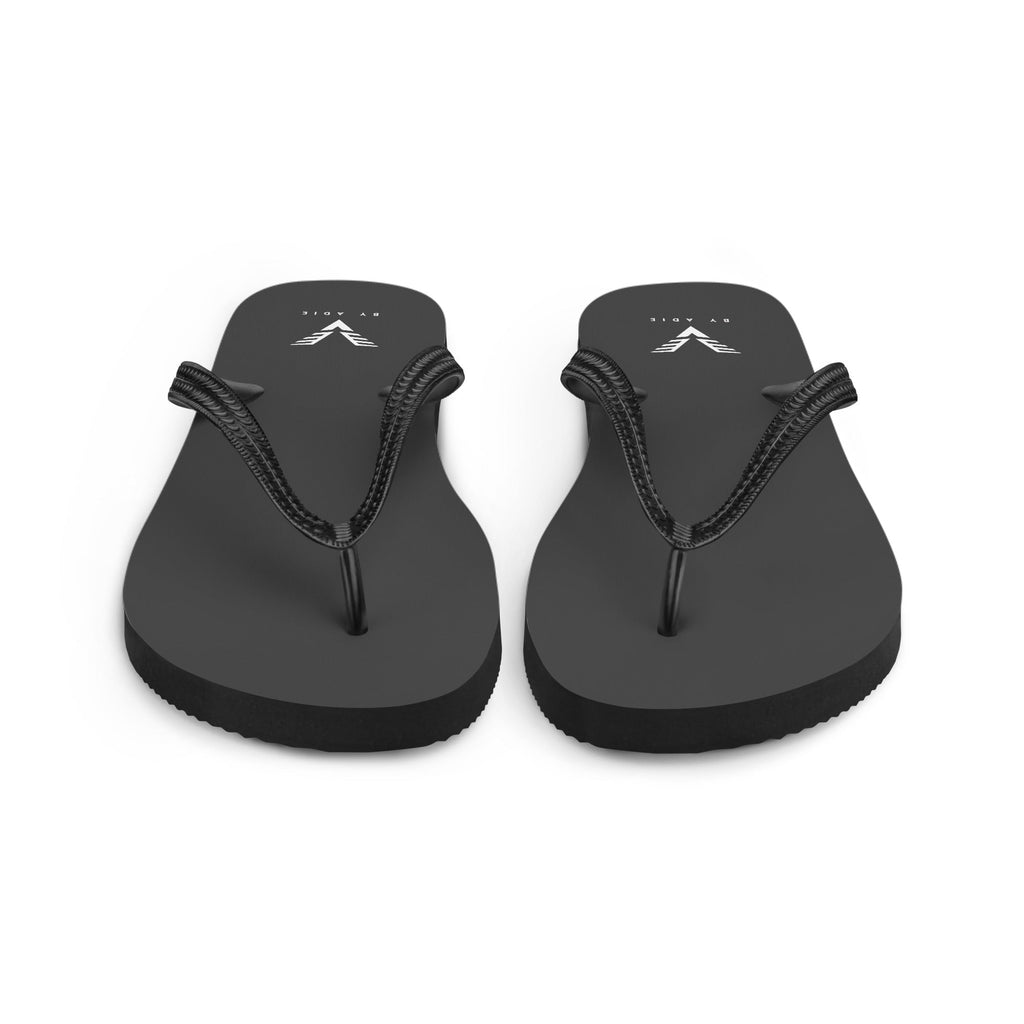 By Adie Logo Black Flip Flops