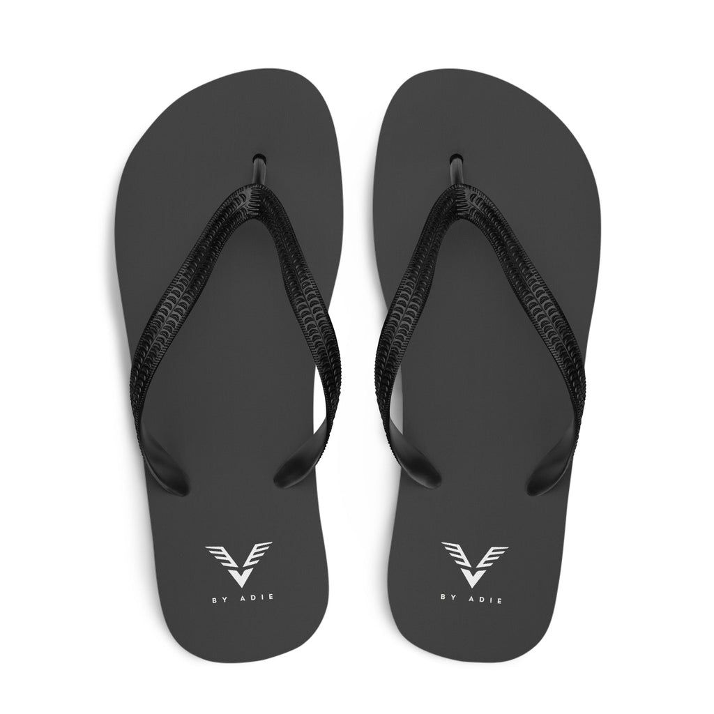 By Adie Logo Black Flip Flops
