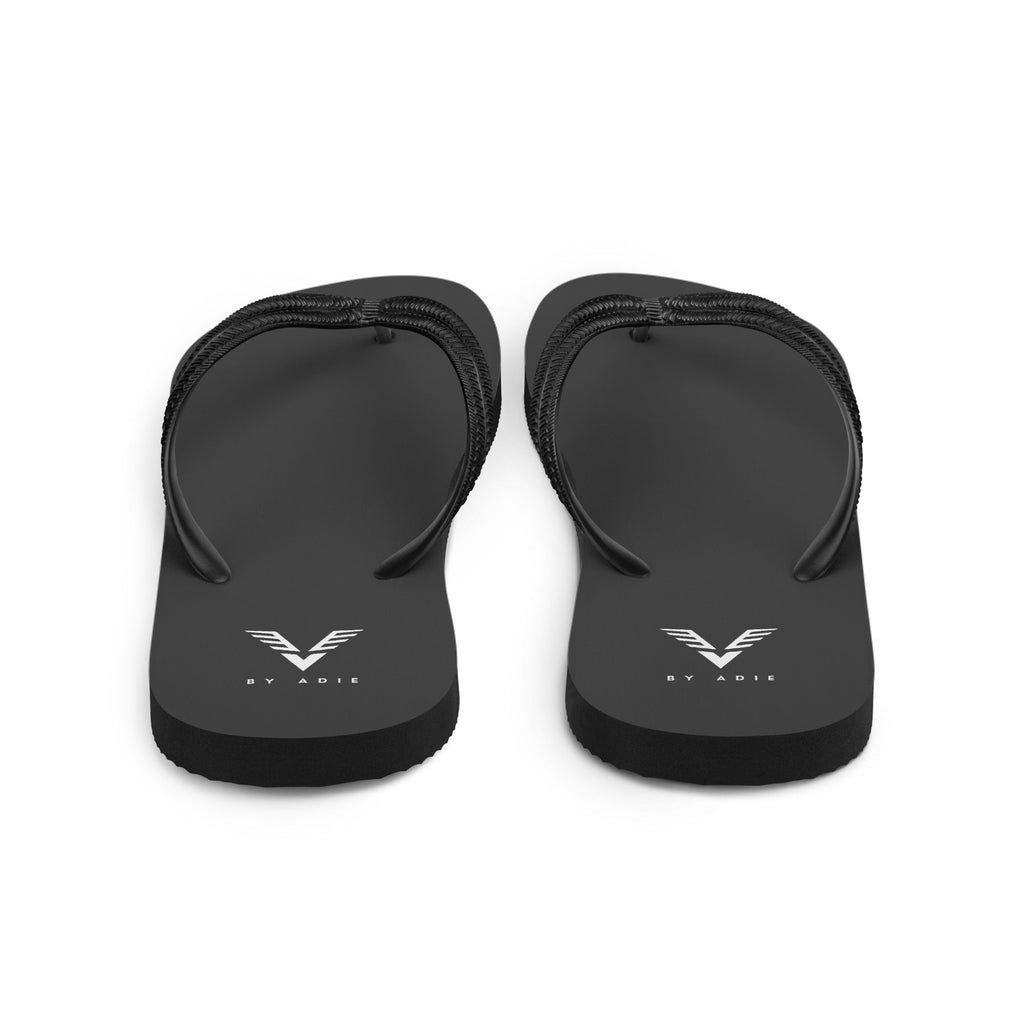 By Adie Logo Black Flip Flops