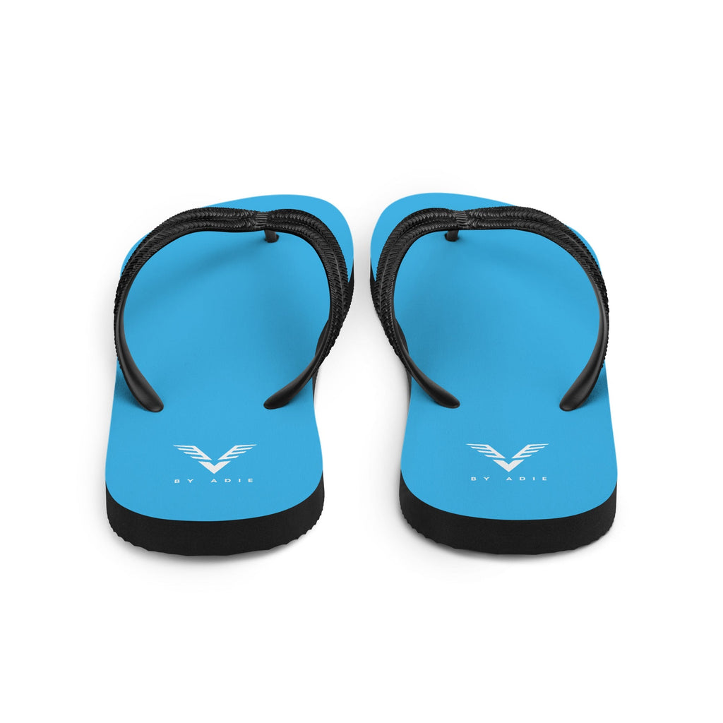 By Adie Logo Blue Flip Flops