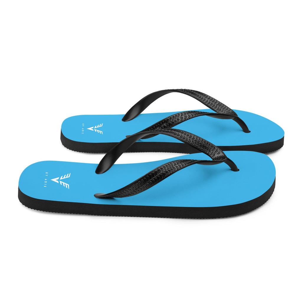 By Adie Logo Blue Flip Flops