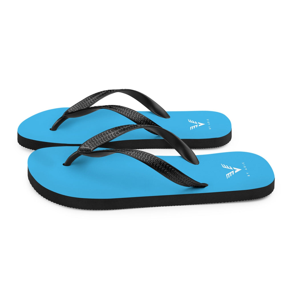 By Adie Logo Blue Flip Flops