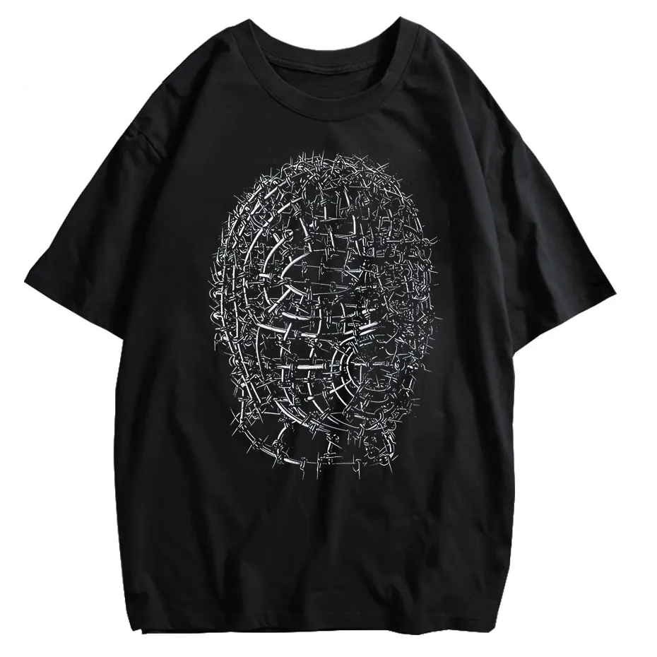 Gothic Vintage Grunge Y2K Oversized Anime T-Shirt-7