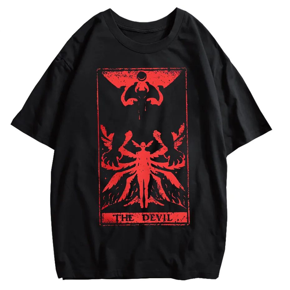 Devilman Crybaby Anime Graphic T-Shirt Men Harajuku Cotton Tee-3
