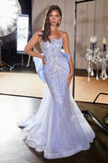 Metallic Crystal Fitted Dress-5