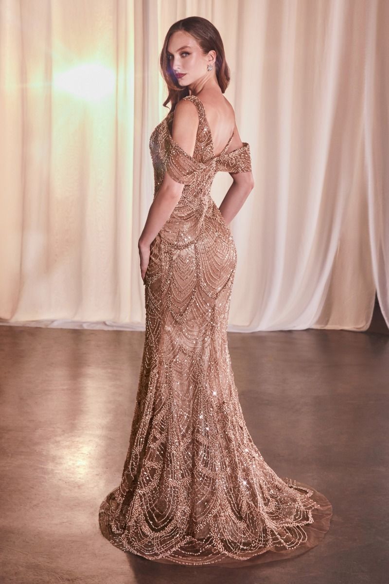 Fully Embellished Fit & Flare Gown-4