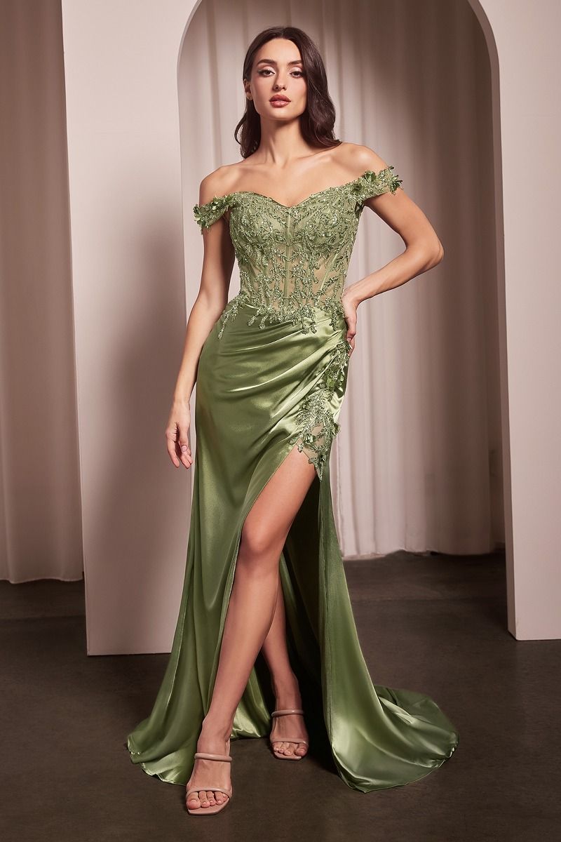 Floral Off The Shoulder Gown-13