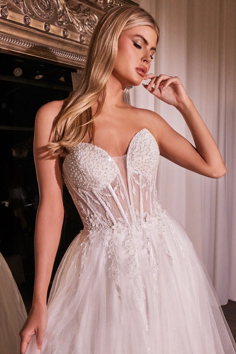Strapless Bridal Ball Gown-4