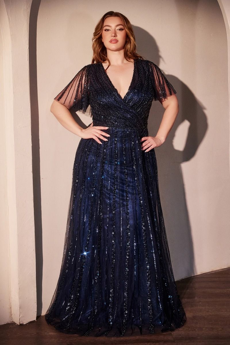 Sequin Embellished A-Line Dress-2