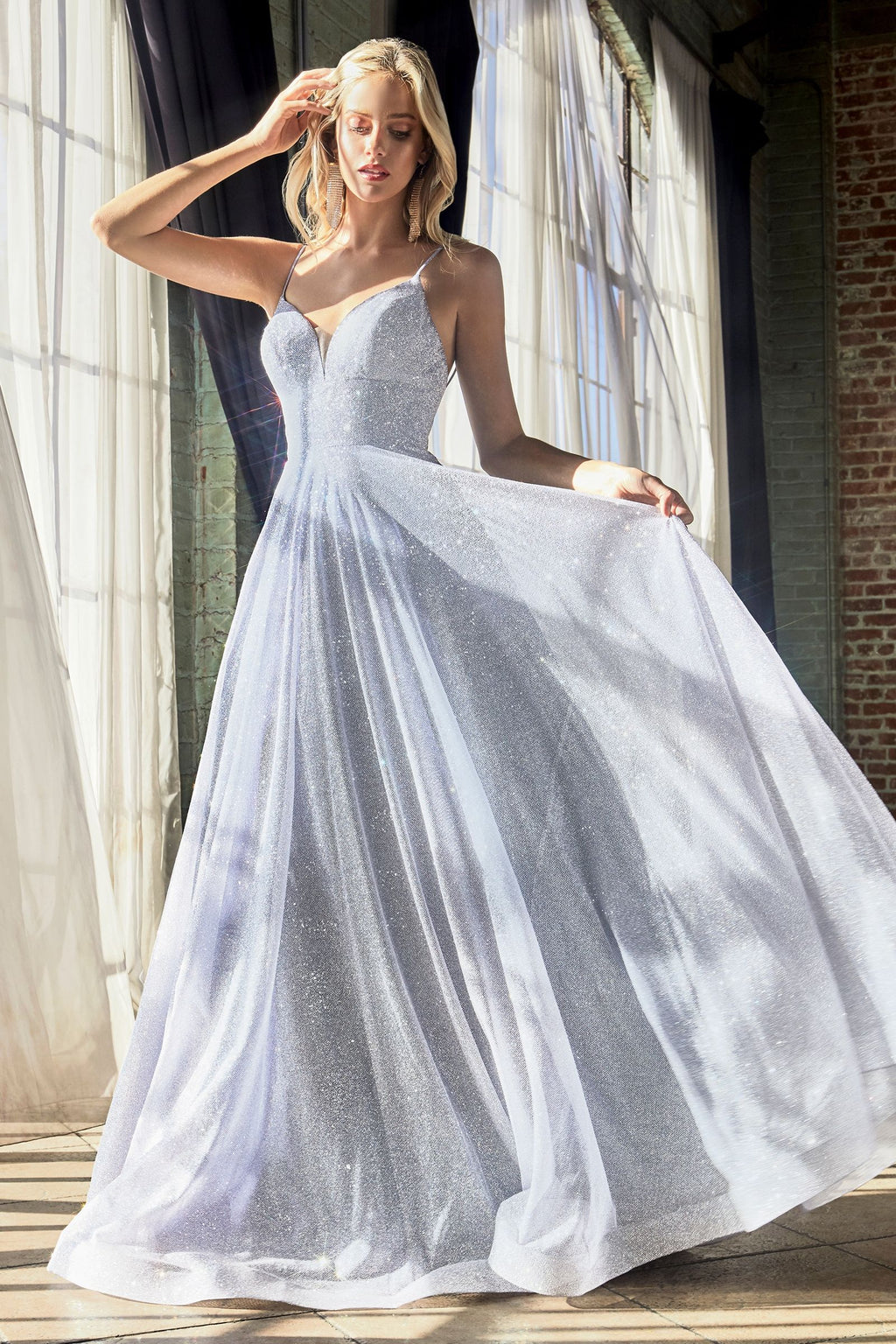 Glitter A-Line Gown-1
