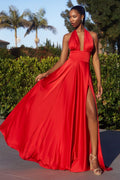 Interchangeable Satin A-Line Dress-5