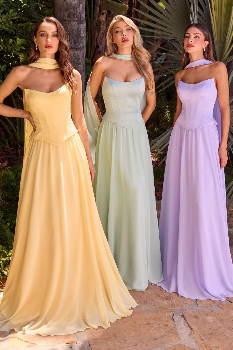 Strapless A-line dress-3