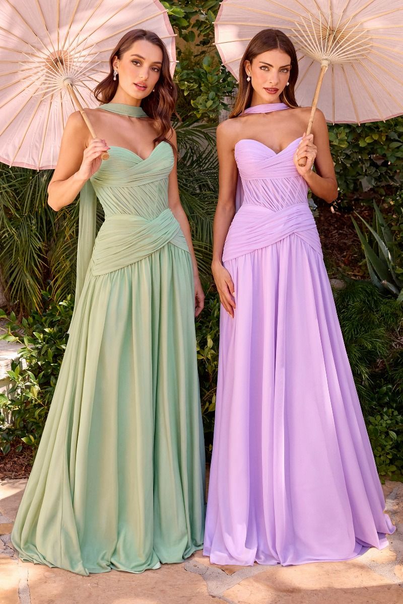 A-line Strapless Gown-4